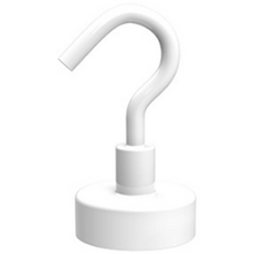 디트리 다용도 컬러풀 자석 걸이 20 x 38 mm, 화이트, 1개