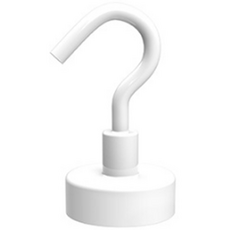 디트리 천장 벽면 겸용 자석 후크 25 x 45 mm, 화이트, 1개