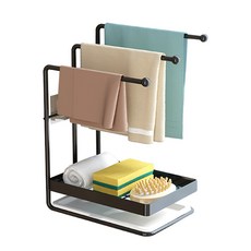 John Global 抹布架, 1個, 黑色 + 白色