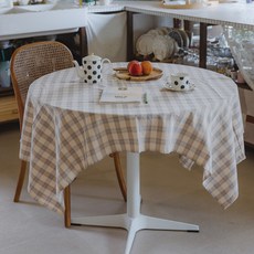 Cottage Springbreeze 防水桌巾, 棉花糖, 2人座(90 x 140)