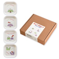 Monolike Olimoli 正方形托盤4件組 著色, 1套, 混色