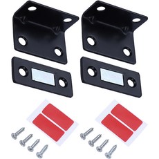 所有養品L型防夾手彎曲門縫擋板L型 2入, 黑色