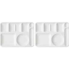 LOHJA 4小格美耐皿餐盤 2入, 乳霜