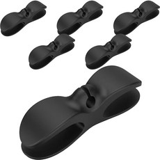 適配器 電線 電源線 電線整理器, 黑色, 6個