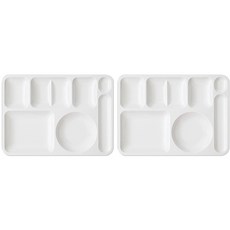 LOHJA 4小格美耐皿餐盤 2入, 乳霜