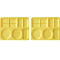 LOHJA 多用途方形餐盤, 淡黃色(705款), 2個