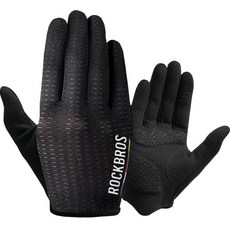 ROCKBROS 洛克兄弟 Road to Sky 網眼自行車長手套 雙手套組 TLS001-1, 黑色, 1個
