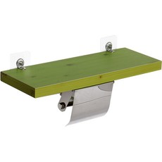 Plus Living 黏貼式衛生紙架層架 P28 水洗綠, 1個