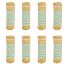 오늘도양 니트 의자커버 8p, 옐로우체크