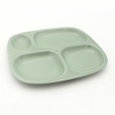 月鹽韓國產手工陶瓷亮面家用分享餐盤, 淺綠色, 1個