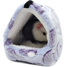 Petflow 可愛倉鼠龍貓溫馨小屋 14 x 12 cm, 紫色, 1個