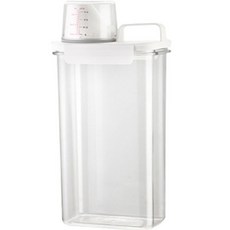 리코프 심플리 클리어 세탁 세제통 대형 2300ml, 혼합색상, 1개