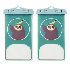 Daily Living 可愛手機防水袋, 2個, 樹懶