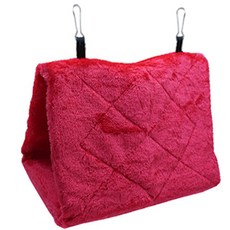 Petflow 倉鼠屋 鸚鵡巢 三角吊床 L, 桃紅色, 1個