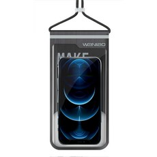 Rajenda 魔鬼氈手機防水袋, 黑色, 1個