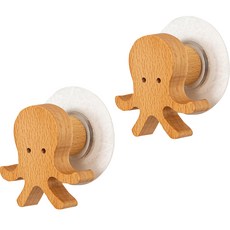 Life Bag動物木質門勾 07, 單一顏色, 2個