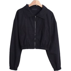 린다샵 네버덴 집업 카라 세미크롭 자켓 cpjk4786k32