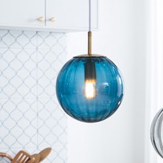hit LIGHTING Moss 1等吊燈照明 250π G30965BL, 藍色
