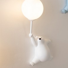 hit LIGHTING 小熊單頭壁燈 F30994WH, 白色