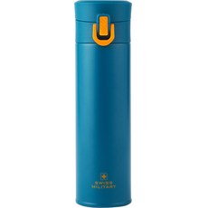 SWISS MILITARY 一鍵式保溫瓶 OKK-KD300, 300ml, 藍色