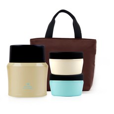 SWISS MILITARY 保溫飯盒組 350ml, 象牙白, 1組