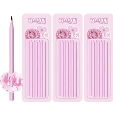 心形好握鉛筆 B 12入, 3個, 粉紅色