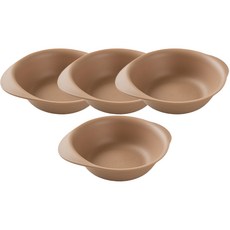 Ahtty home All the Plate 圓形碗, 摩卡色, 4個