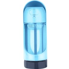 REDPUPPY 開過千遍寵物Kane攜帶式水瓶一觸式飲水器, 藍色, 1個