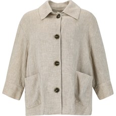 비지트인뉴욕 여성용 통기성 린넨 싱글 재킷