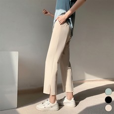 페이퍼먼츠 여성용 밴딩 트임 9부 봄 가을 정장 슬랙스 03859