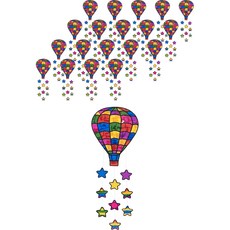 minhwashop 陽光捕手捕夢網DIY 熱氣球 UDPOM0102, 20個, 混合色