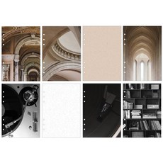 Wannadis A5 Photo Mix 6孔日記本筆芯鑲嵌03博物館+04唱片店套裝