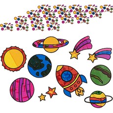 minhwashop 製作太陽捕手裝飾品 宇宙 UDPOM0096, 20個, 混合顏色