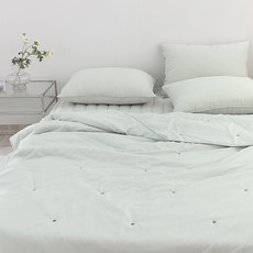 CHOUETTROOM 方格半超細纖維刺繡薄被, 三葉草