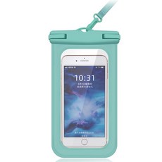 Steadial 馬卡龍色系 觸控螢幕 手機防水袋, 綠色, 1個