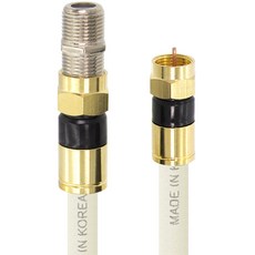 솔탑 국산 골드 고급형 RF 안테나 화이트 연장 TV 동축 수제작 케이블 30M, SOLTOP-1238, 1개