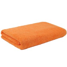 플러스잇 컬러 심플 소프트 수건 420g 면사, 오렌지, 1개