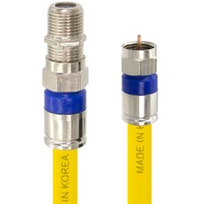 Soltop 韓國製高級 RF 天線 黃色延長 TV 同軸手工纜線 5M, SOLTOP-1179
