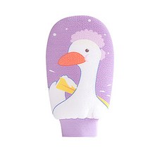 컬라피 오리 손모아 장갑 타월, 퍼플, 1개, 1개입