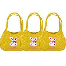 KesB Bunny兔子角色包 3入, 黃色的