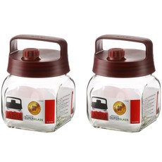 iLock 手把玻璃儲物罐, 750ml, 2個