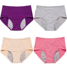 루나인 여성용 대형마찌 통기성 생리위생팬티 4종 세트