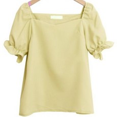 린다샵 여성용 슈로와 어깨밴딩 프릴 무지 오프숄더 블라우스 cpbl5011k32