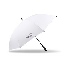 ADAM SCOTT Logo高爾夫長雨傘, Clova White