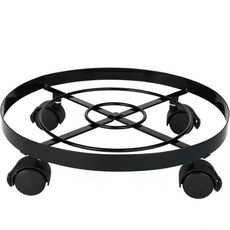 Lazenda 附輪圓形花盆底座 一般型, 黑色