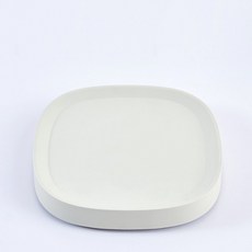 Lazenda 現代隱藏式滾輪花盆底座, 白色