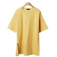 린다샵 여성용 레코체 레터링 박시핏 라운드넥 반팔 티셔츠 cpt12003k32