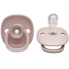 모윰 유아용 물고임이 없는 실리콘 쪽쪽이, 2단계, 핑크, 1개