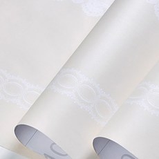 다양한 꽃 띠벽지, 11 베이지색 레이스