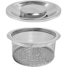 Daso 不鏽鋼水槽排水口特大過濾網 62型 + 上蓋組, 單一顏色, 1套